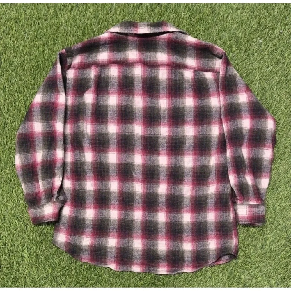 VTG Pendleton Quilt Lined Board Shirt Mens Large Wool Flannel Shacket Plaid USA